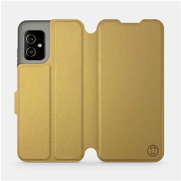 Mobiwear flip pouzdro pro Asus Zenfone 8 - Gold&Gray (5903516812776)