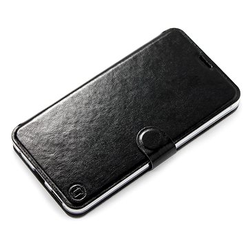 Mobiwear Flip pouzdro pro Samsung Galaxy S22 - C_BLS Black&Gray s šedým vnitřkem (5904808018203)