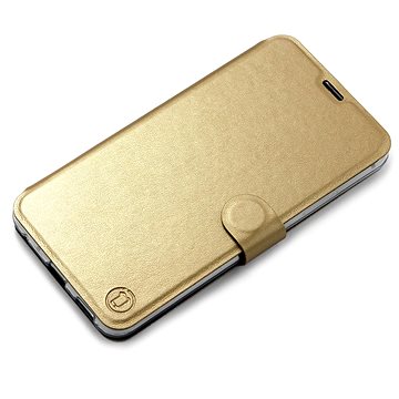 Mobiwear Flip pouzdro pro Samsung Galaxy S22 - C_GOS Gold&Gray s šedým vnitřkem (5904808018241)