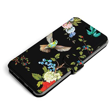 Mobiwear Flip pouzdro pro Samsung Galaxy S22 Plus - VD09S Ptáčci a květy (5904808015622)