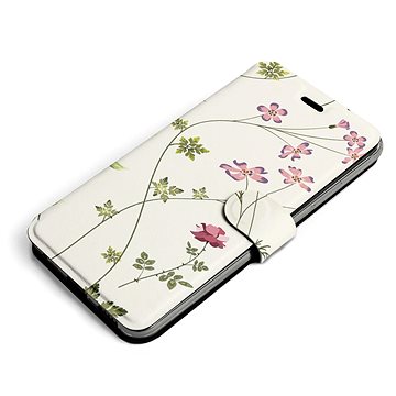 Mobiwear Flip pouzdro pro Samsung Galaxy M32 5G - MD03S Tenké rostlinky s květy (5903516865239)