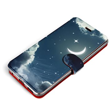 Mobiwear Flip pouzdro pro Samsung Galaxy M32 5G - V145P Noční obloha s měsícem (5903516865437)