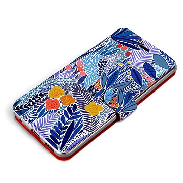 Mobiwear Flip pouzdro pro Samsung Galaxy M32 5G - MP03P Modrá květena (5903516866366)