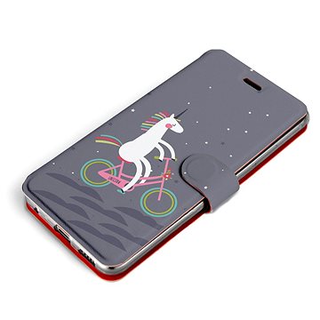 Mobiwear Flip pouzdro pro Apple iPhone 13 - V024P Jednorožec na kole (5903516898640)