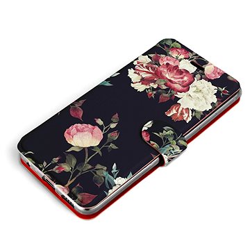 Mobiwear Flip pouzdro pro Apple iPhone 13 - VD11P Růže na černé (5903516898848)