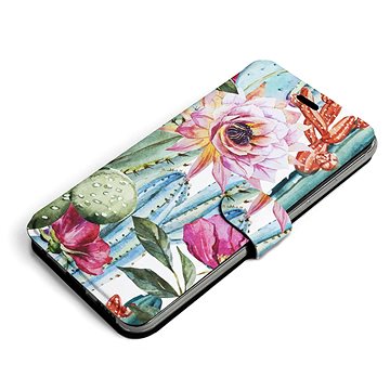 Mobiwear Flip pouzdro pro Apple iPhone 13 Mini - MG09S Kaktusy a květy (5903516900756)