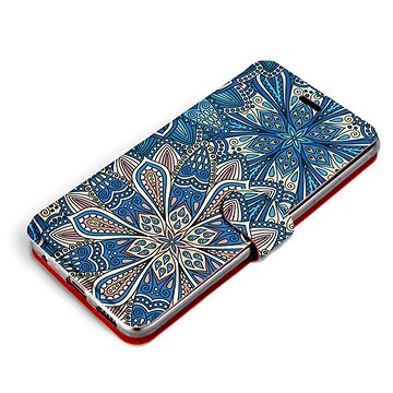 Mobiwear Flip pouzdro pro Samsung Galaxy A22 5G - V108P Modré mandala květy (5903516856206)