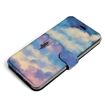 Mobiwear Flip pouzdro pro Samsung Galaxy S21 FE - MR09S Dívka na houpačce v oblacích (5903516724550)