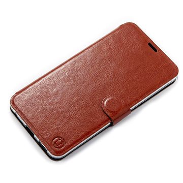 Mobiwear flip pouzdro pro Xiaomi Redmi Note 11 / 11S - Brown&Gray (5904808013154)