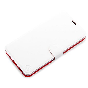 Mobiwear flip pro Xiaomi Redmi 10C - White&Orange (5904808112895)