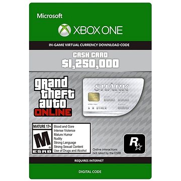 Grand Theft Auto V (GTA 5): Great White Shark Card - Xbox Digital (7F6-00003)