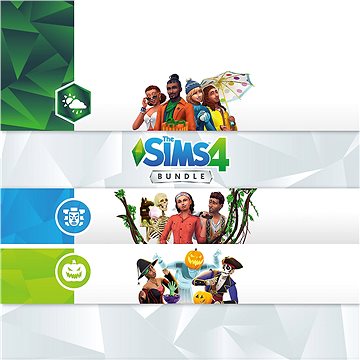 The Sims 4 Bundle (Seasons, Jungle Adventure, Spooky Stuff) - Xbox Digital (7D4-00342)
