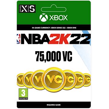 NBA 2K22: 75,000 VC - Xbox Digital (7F6-00423)