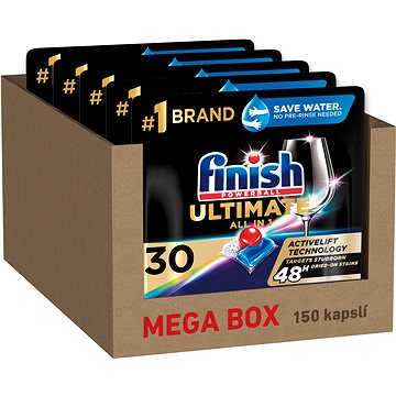 FINISH Ultimate All in 1 - kapsle do myčky nádobí 150 ks Mega box (5999109581242)