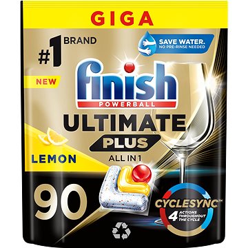 Finish Ultimate Plus All in 1 Lemon, 90 ks (5908252011025)