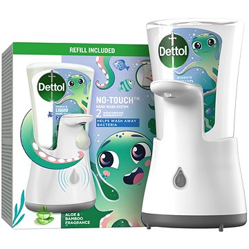 DETTOL Kids Bezdotykový dávkovač mýdla Dobrodruh 250 ml (5997321781228)