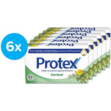 PROTEX Herbal s přirozenou antibakteriální ochranou 6 × 90 g (8693495035491)