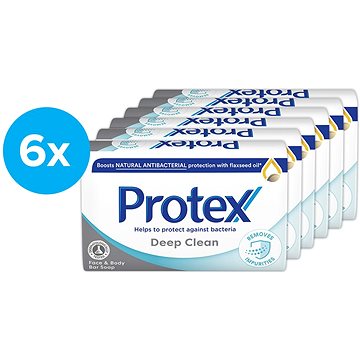 PROTEX Deep Clean s přirozenou antibakteriální ochranou 6 × 90 g (8718951304574)