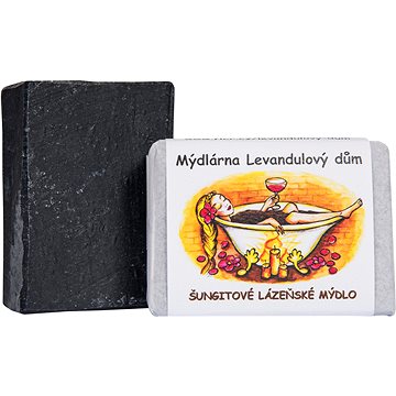 LEVANDULOVÝ DŮM Tuhé Šungitové lázeňské mýdlo 120 g (8592404010096)