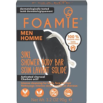 FOAMIE 3in1 Shower Body Bar For Men What A Man 90 g (4063528008886)