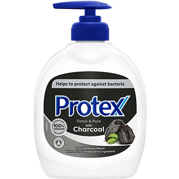PROTEX Charcoal tekuté mýdlo s přirozenou antibakteriální ochranou 300 ml (8718951486829)