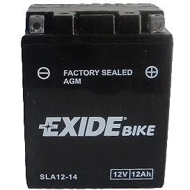EXIDE BIKE Factory Sealed 12Ah, 12V, AGM12-14 (YTX14AHL-BS) (AGM12-14)