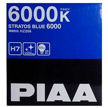 PIAA Stratos Blue 6000K H7 - studené bílé světlo s xenonovým efektem (HZ506)