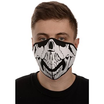 EMERZE maska neoprenová Skull, černá/bílá (M167-75)
