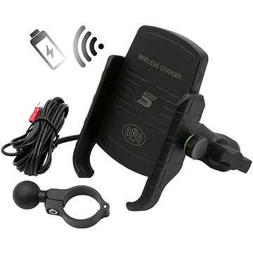 M-STYLE EW Držák telefonu s bezdrátovým nabíjením (2951-MS-EW1BK)