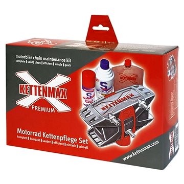 KETTENMAX PREMIUM - pračka na motocyklové řetězy (kompletní sada vč. čističe a konzervantu řetězů) (KSK1010)