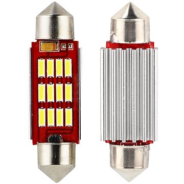 M-Style LED žárovka sufit 39mm 12V 12SMD CANBUS (4583-MS-046416)