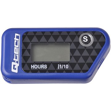 Q-TECH měřič motohodin bezdrátový s nulovatelným počítadlem, (modrý) (M007-42)