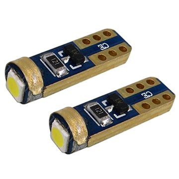 M-Style LED žárovka T5 3030 1SMD pro podsvícení budíků palubní desky - bílá 2ks (5130-MS-048489)