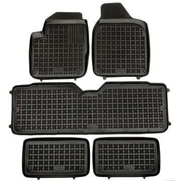 ACI VW Sharan 95-00 gumové koberečky černé s vyšším okrajem (7 míst/sada 5 ks) (5878X10)