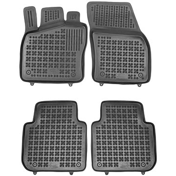 ACI ŠKODA Kodiaq 17- gumové koberečky černé s vyšším okrajem (sada 4 ks) (7643X10)