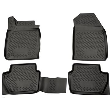 ACI gumové koberečky, zvýšený okraj a větší zakrytí, černé (sada 4 ks) (1809X103D)