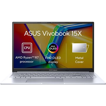ASUS Vivobook 15X OLED M3504YA-OLED044W Cool Silver kovový (M3504YA-OLED044W)