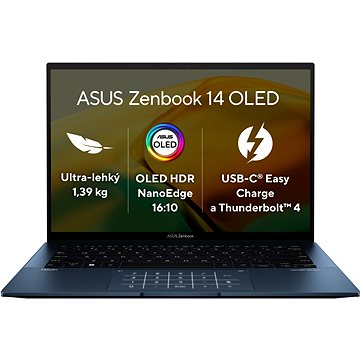 ASUS Zenbook 14 OLED UX3402ZA-OLED256W Ponder Blue celokovový (UX3402ZA-OLED256W)