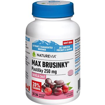 NatureVia Max brusinky pastilky 30+6 tablet (3682888)