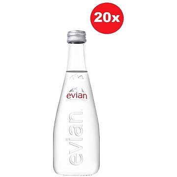 Evian přírodní minerální voda 20x 0,33l sklo (3068320103723)