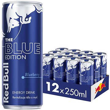 Red Bull Blue edition, borůvka 12× 250ml (9002490229801)