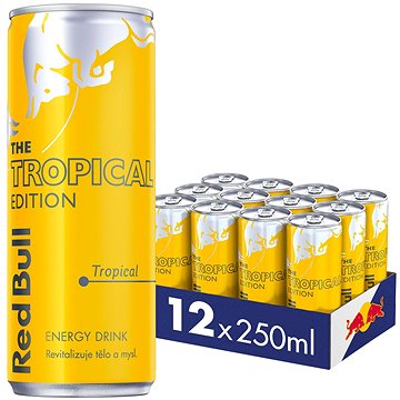 Red Bull Tropical edition, tropické ovoce 12× 250ml (9002490230555)
