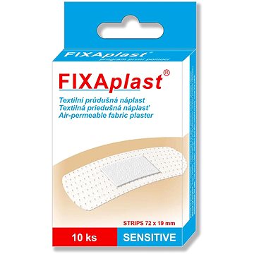 FIXAplast náplast Sensitive Strip 72 × 19 mm, 10 ks (8594027312977)
