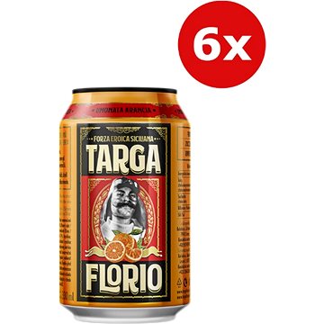 Targa Florio Pomeranč 6x 0,33l plech (8595231212732)
