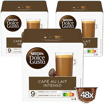 NESCAFÉ Dolce Gusto Café Au Lait Intenso, 3 balení (12412541)