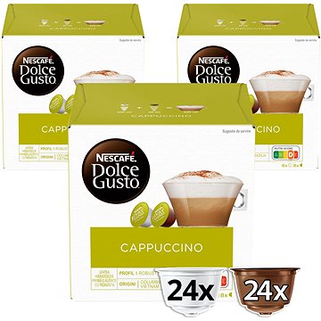 NESCAFÉ Dolce Gusto Cappuccino, 3 balení (7613036306287)