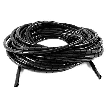 NEDIS organizér kabelů, průměr 60 mm (10 m), černý (SWB KS-10BLACK)