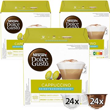 NESCAFÉ® Dolce Gusto® Cappuccino Skinny Unsweetened karton 3x16 ks (12382385)