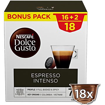 NESCAFÉ® Dolce Gusto® Espresso Intenso, 18 kapslí v balení (12540229)