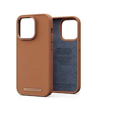 Njord iPhone 14 Pro Genuine Leather Case Dark Brown (NA43GL04)